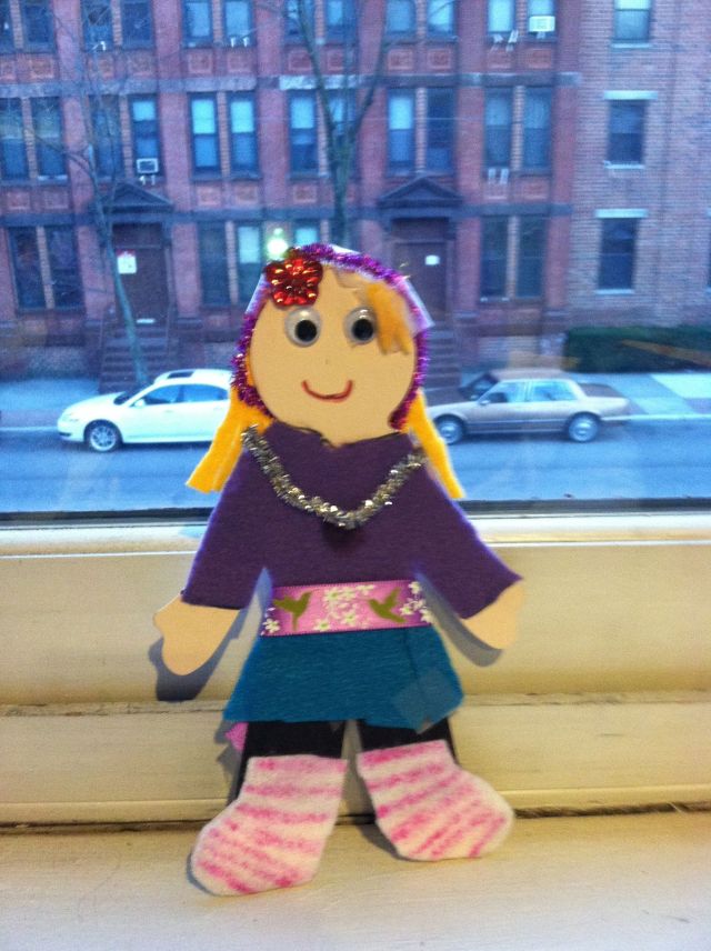 Flat Maddie in the window